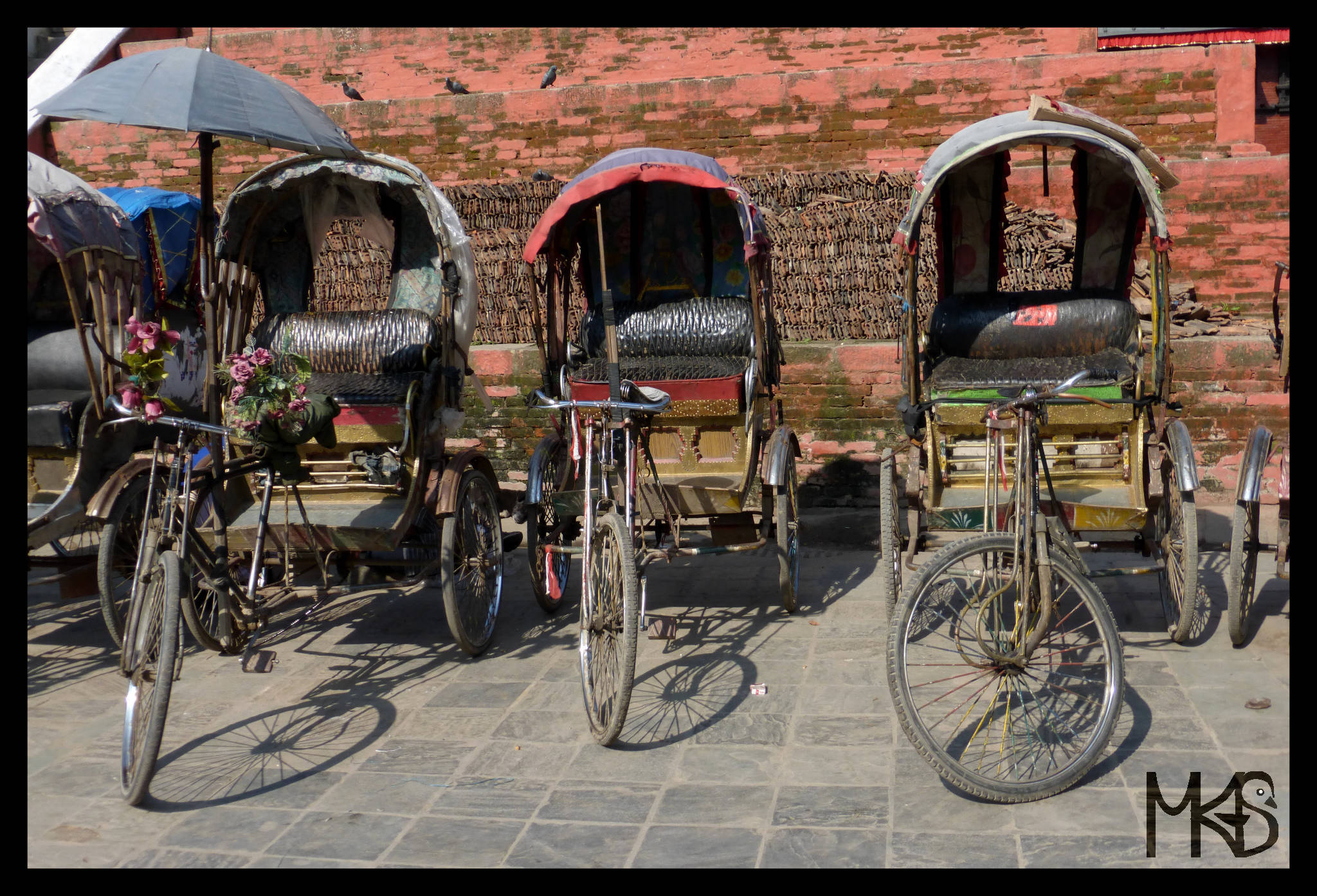 Cycle rickshaws in Kathmandu