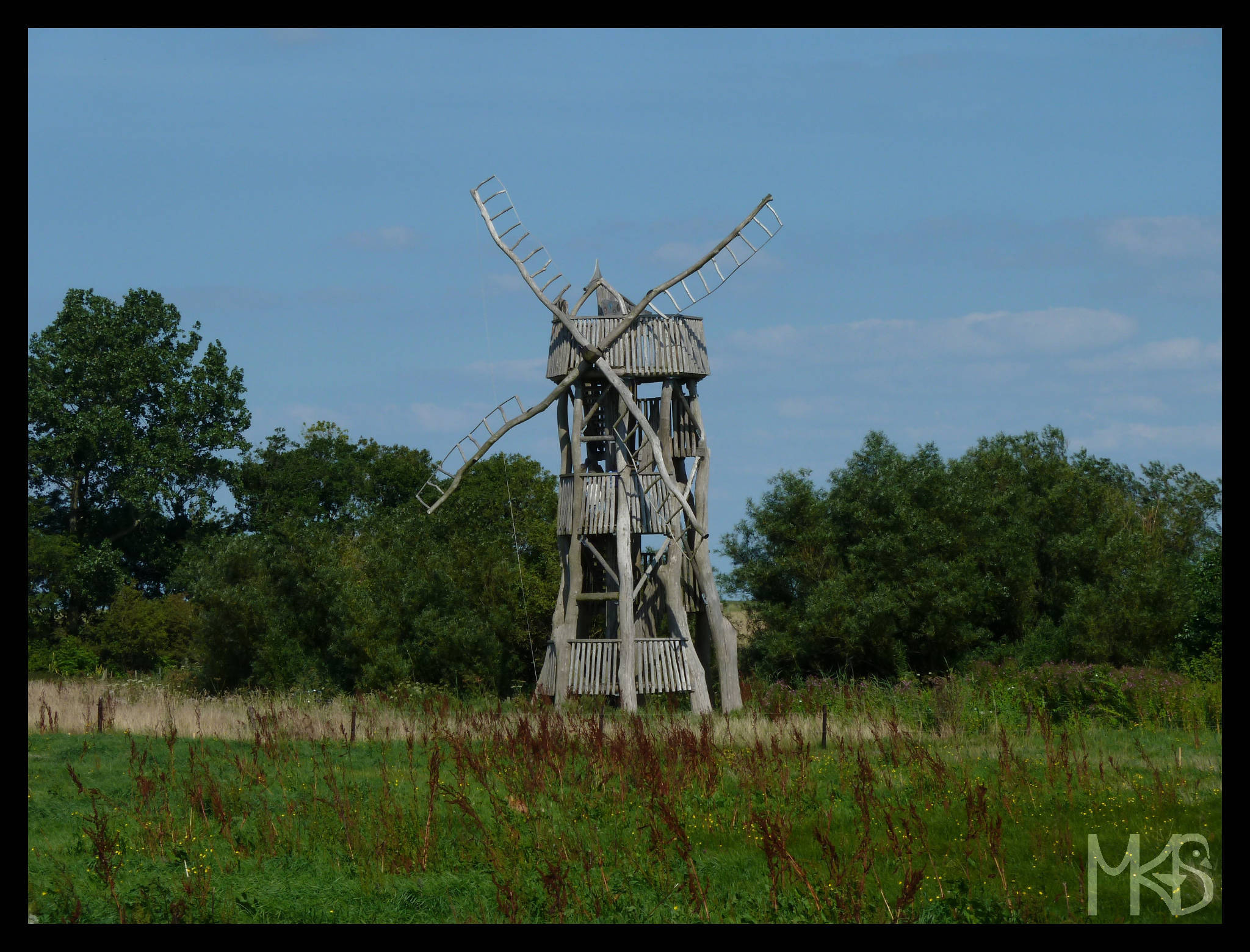 Old windmill in Texel