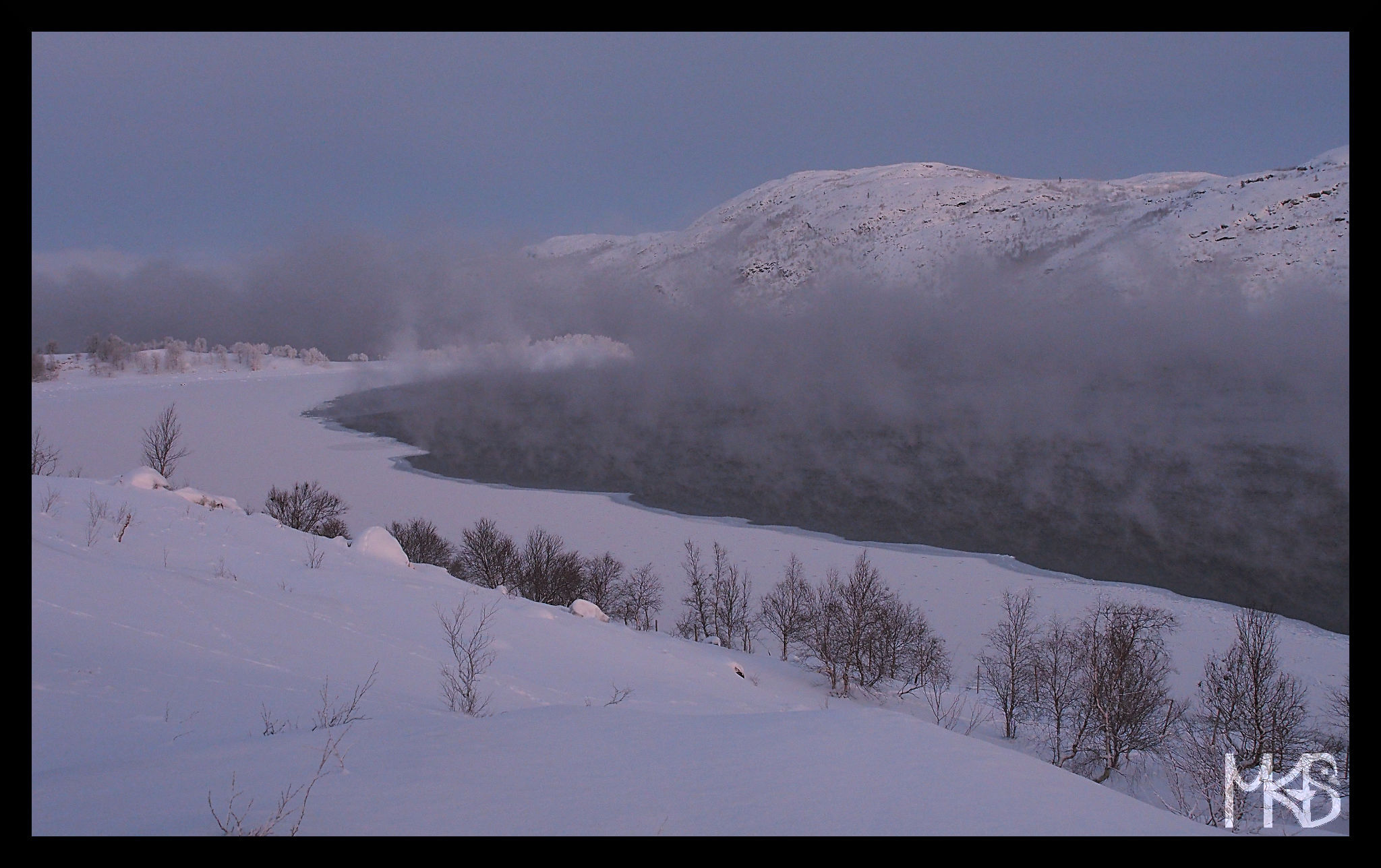 Polar night, Kirkenes, Norway