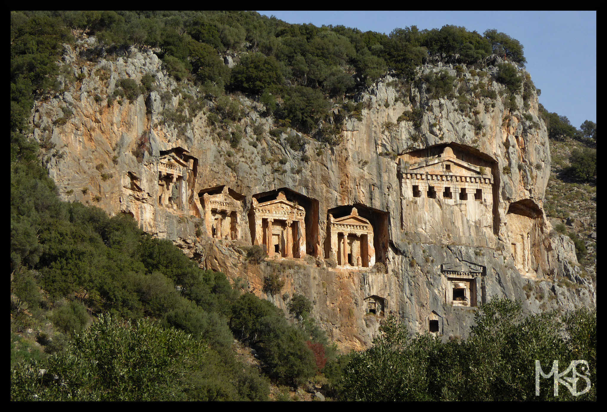 Tombs in Kaunos, Turkey