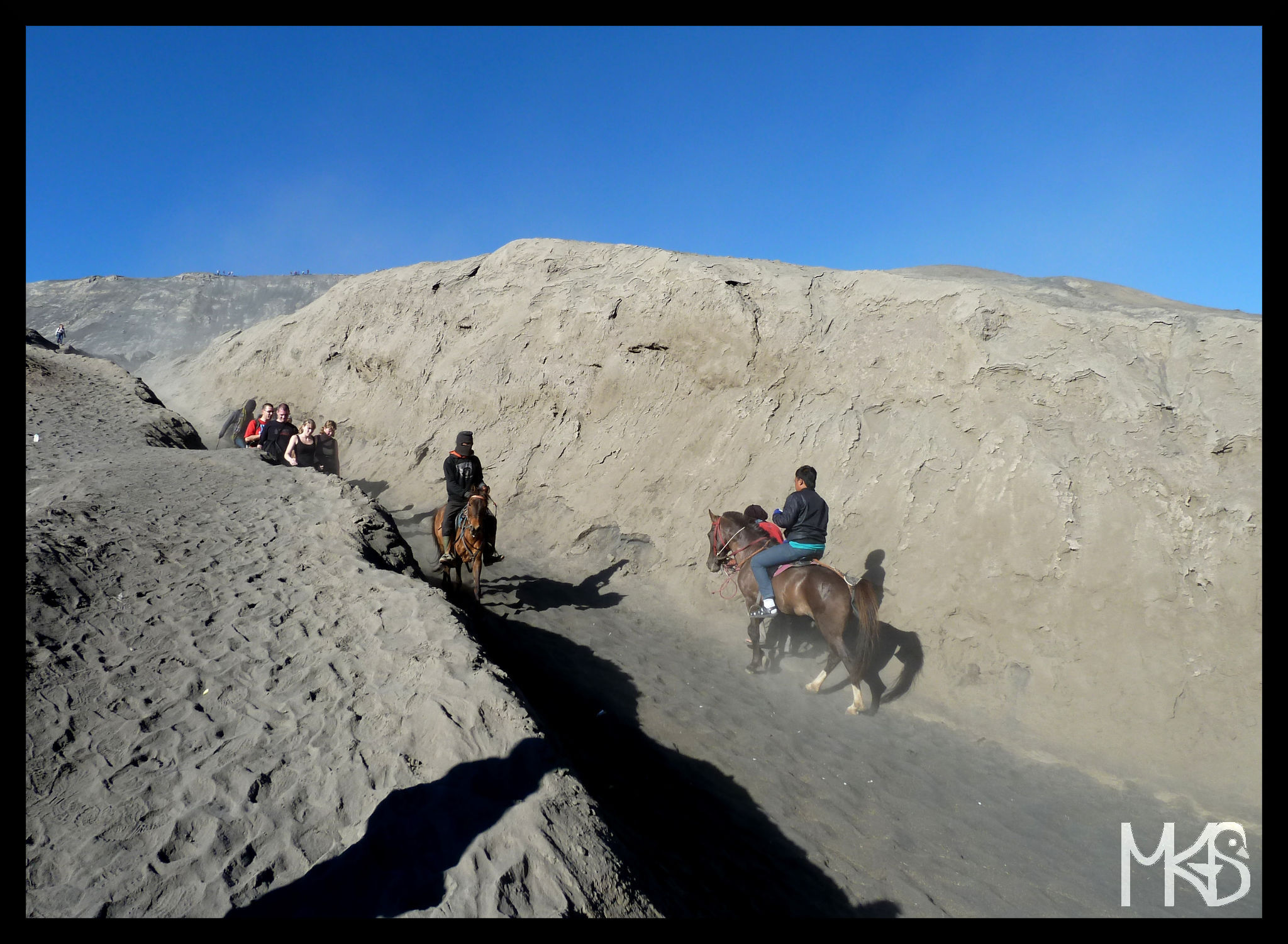 Path to Mount Bromo caldera
